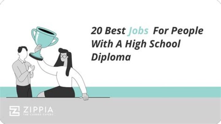 What jobs require only a high school diploma?