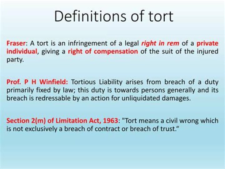 What kind of tort is a threat?