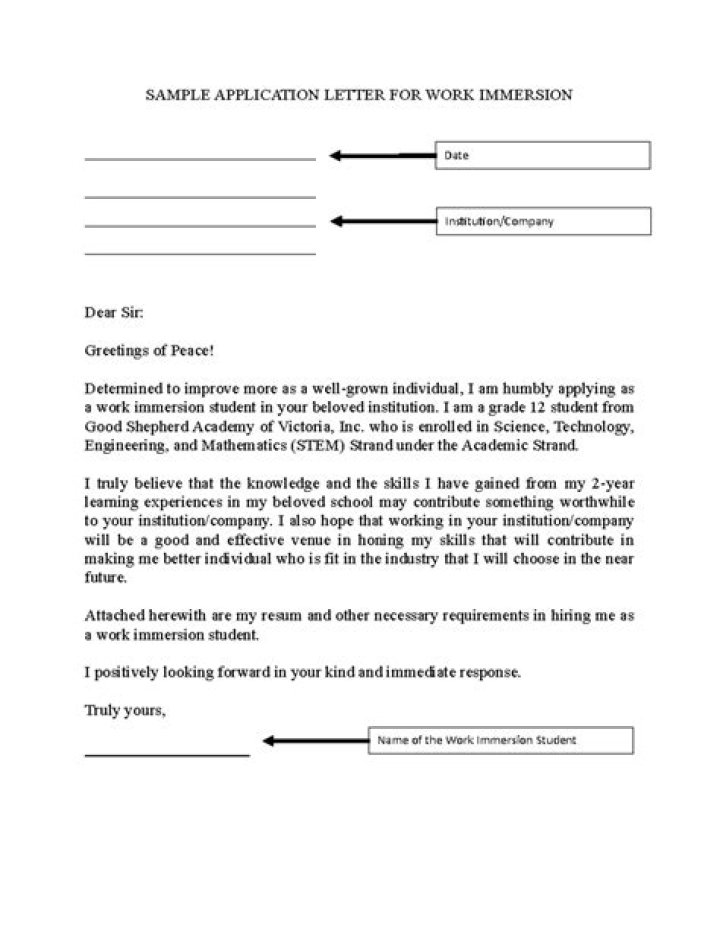 What length should an application letter normally be?