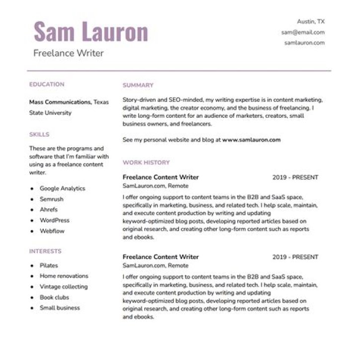 What looks bad on a resume?