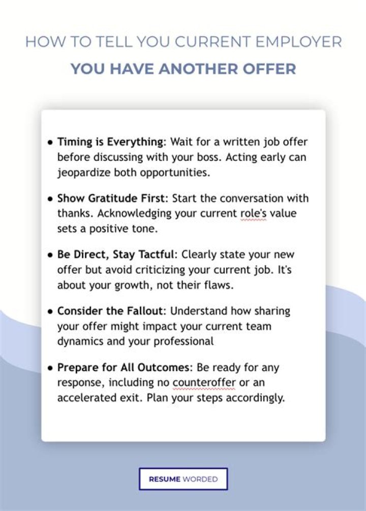 What notice do you need to give your current employer?