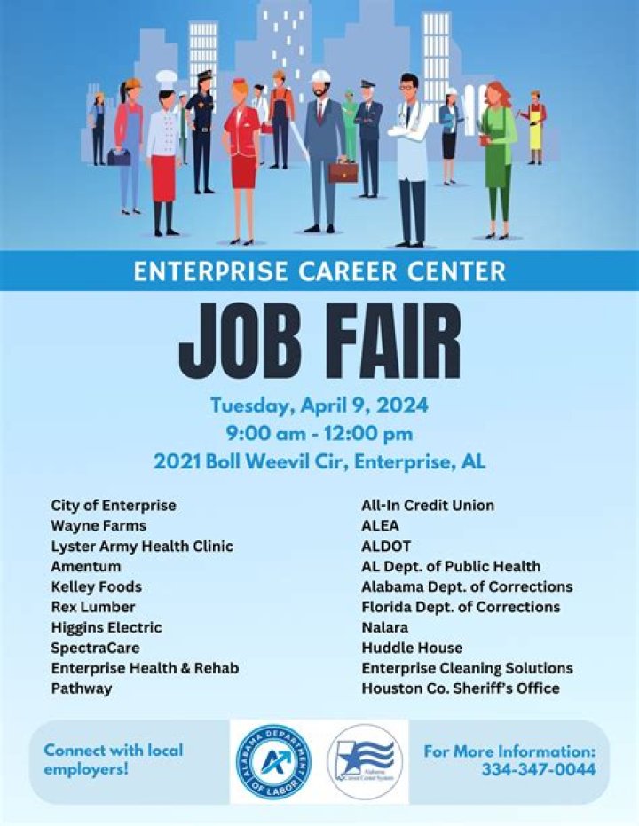 What should an employer bring to a job fair?