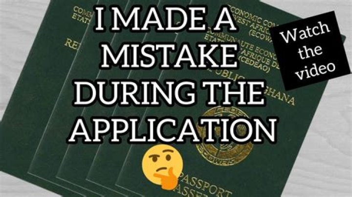 What should you do if you make a mistake on a job application?