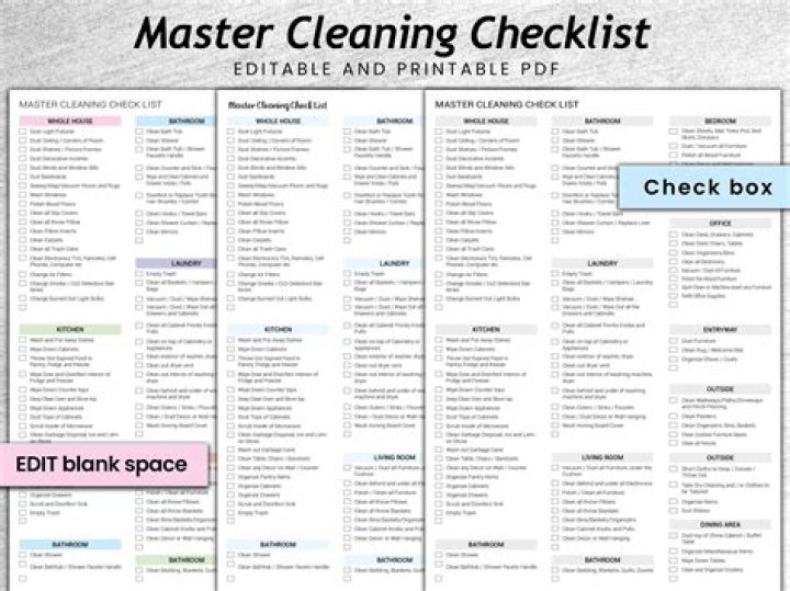 What step must managers take after creating a master cleaning schedule?