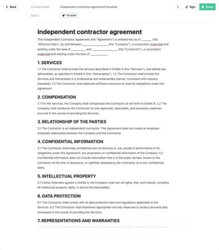 What type of agreement is an agreement with minor?