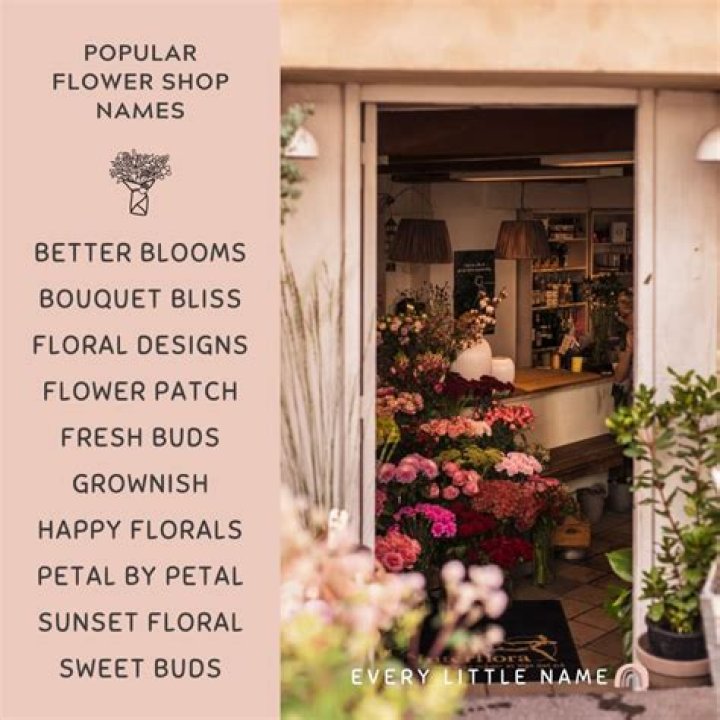 What type of business is a flower shop?