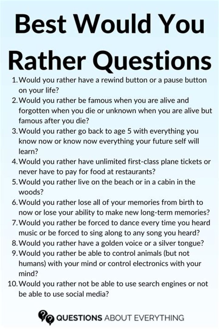 What types of questions would you ask the waiters?