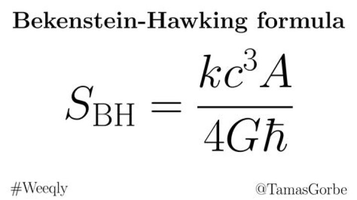 What was Stephen Hawkings equation?