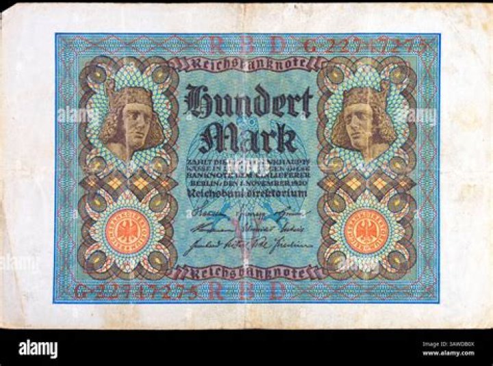 What was the German currency in 1923?