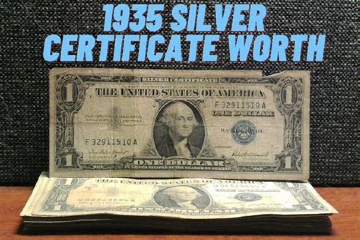 What was the serial number on a 1935 Silver Certificate?
