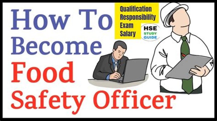 What we have to study to become a food safety officer?