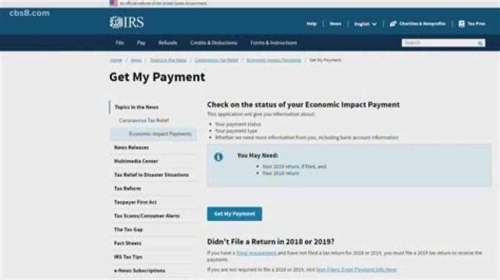 What website can I track my stimulus payment?