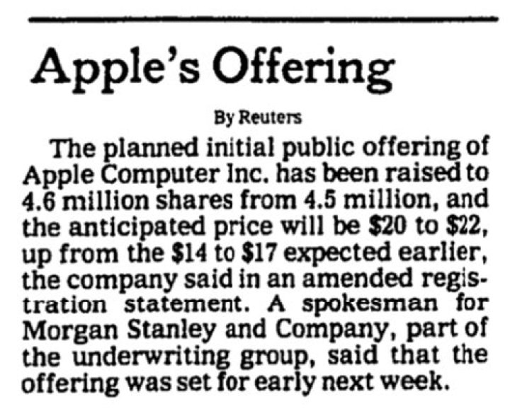 What would happen if I bought 100 shares of Apple in 1980?