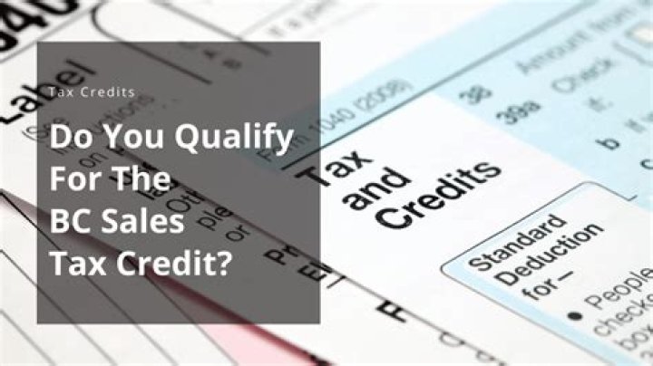 When can you claim BC sales tax credit?