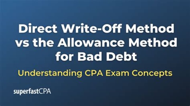 When comparing the direct write-off method and the allowance?