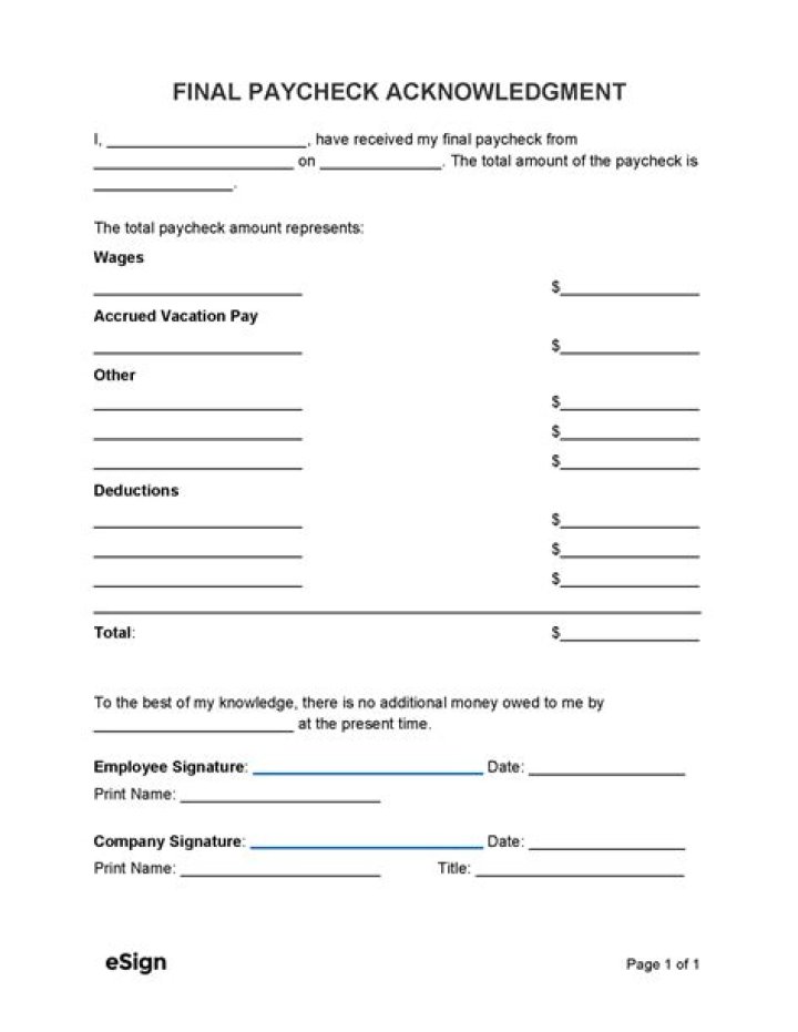 When get fired do get all money last pay check?