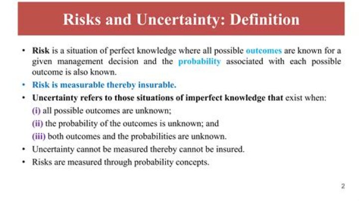 When managers Cannot assign probabilities of future occurrence to possible alternatives to a decision this is known as?
