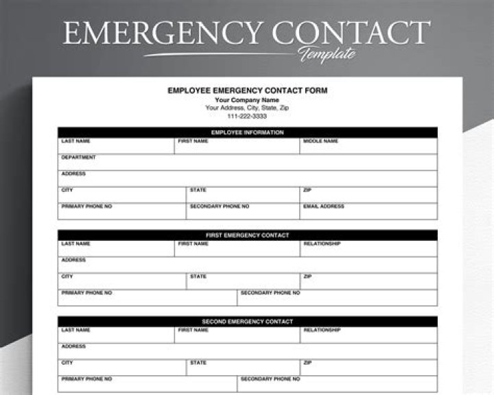 When should employer contact emergency contact?