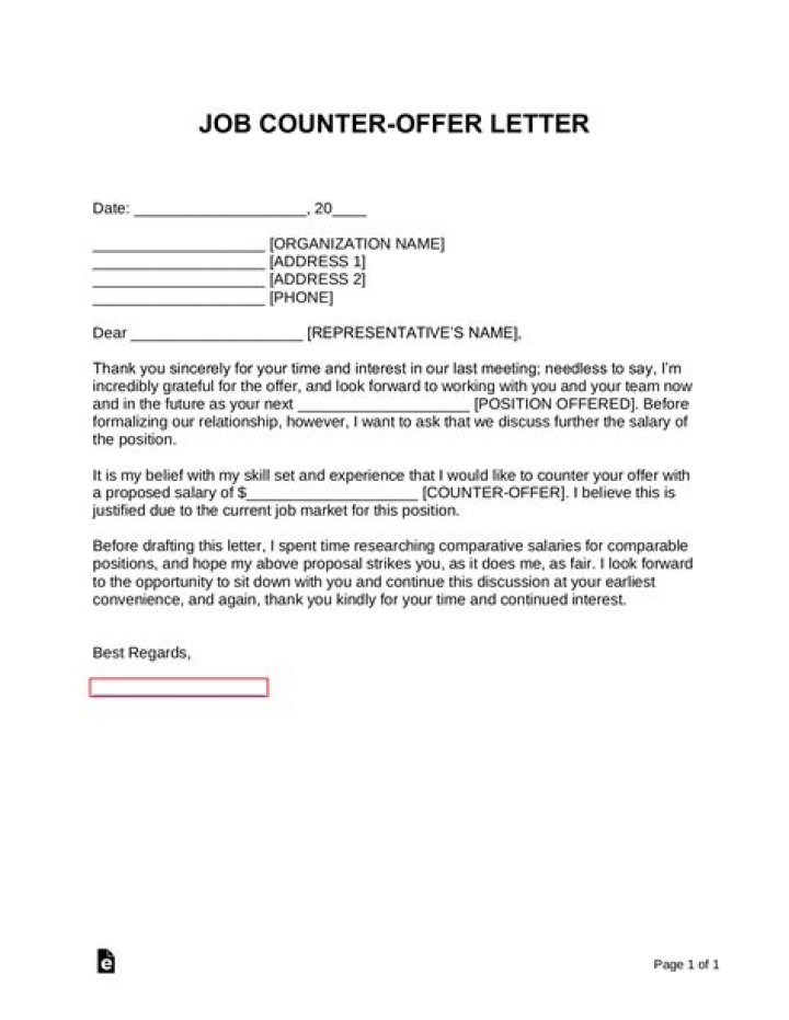 When should you not counter a job offer?
