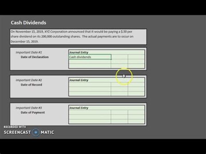 Where are cash dividends reported?