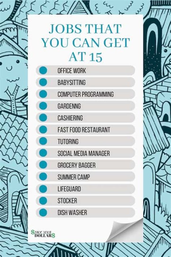 Where can a 15 year old get a job?