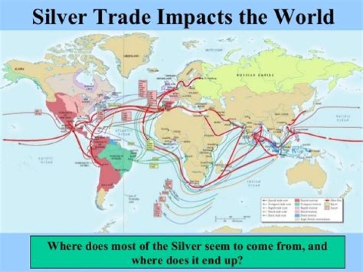 Where did silver come from in the 18th century?