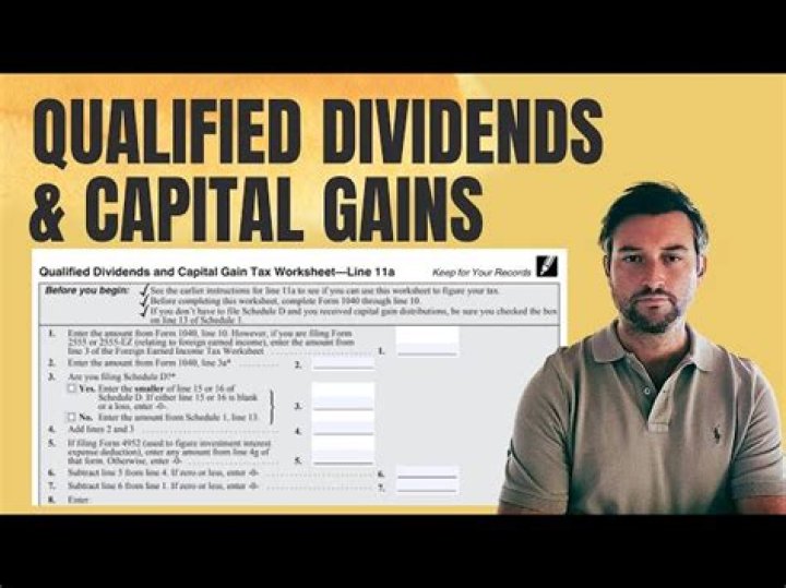Where do I find the qualified dividends and Capital Gain Tax worksheet?