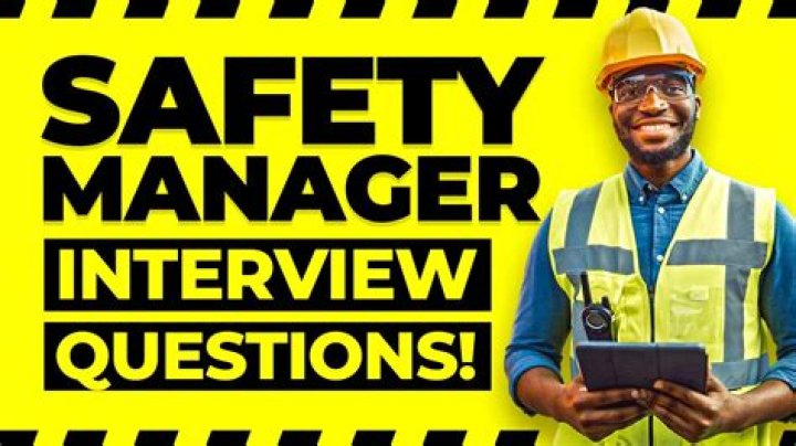 Where does a safety manager work?