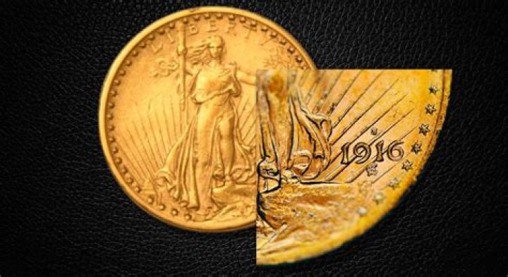 Where is mint mark on St Gaudens?