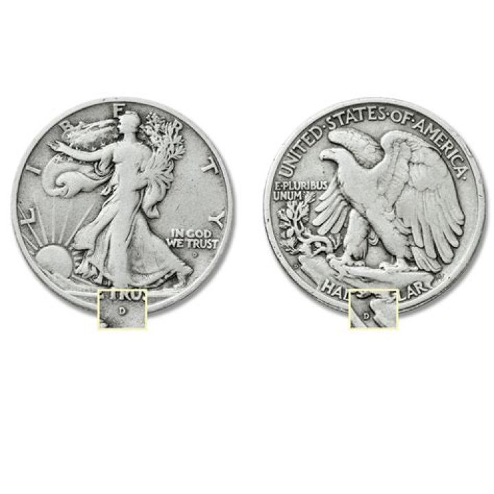 Where is the mint mark on a Seated Liberty Dollar?