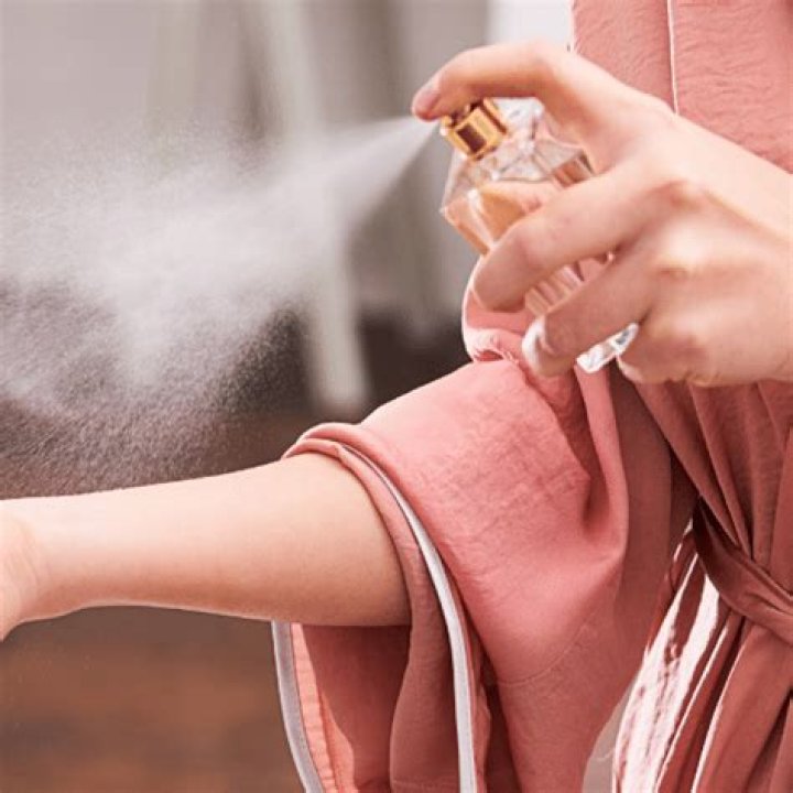 Where should you not spray perfume?