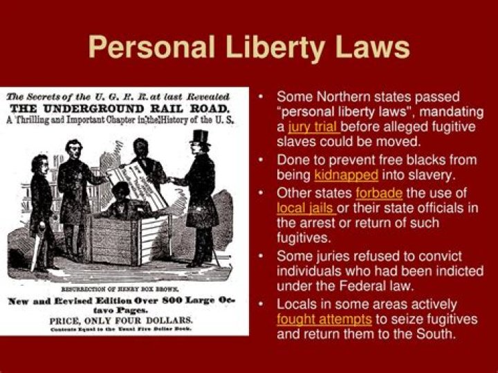 Where were the personal liberty laws passed?