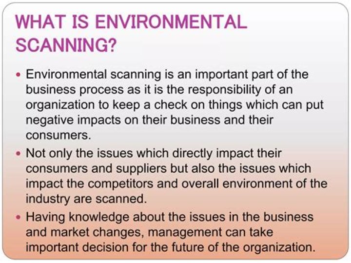 Which are not the techniques of environmental scanning?
