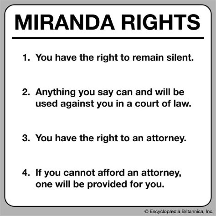 Which case determined you have the right to be informed of your rights?