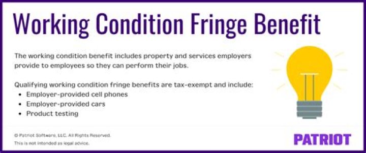 Which is an example of an employer provided fringe benefit?