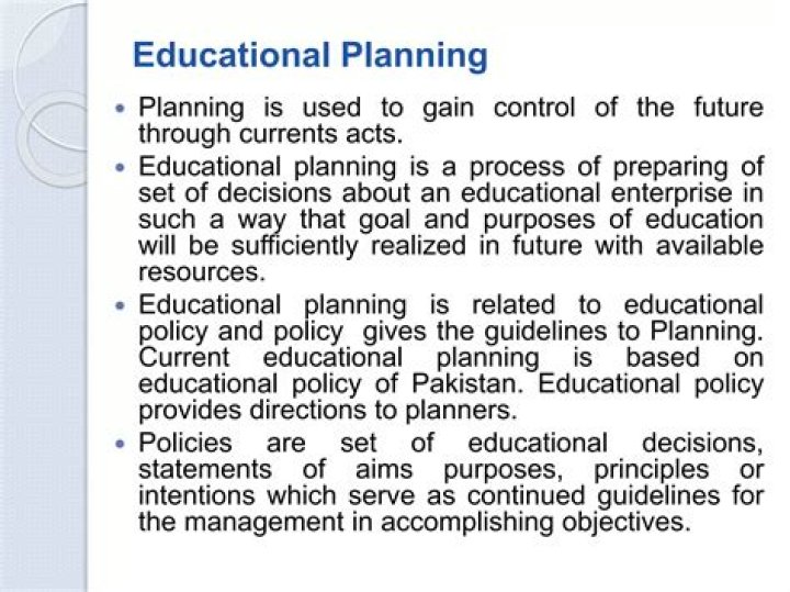 Which is the best approach in educational planning?