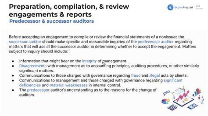 Which of the following is correct regarding the communication between predecessor and successor auditors?