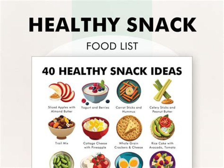 Which snack is not healthy?
