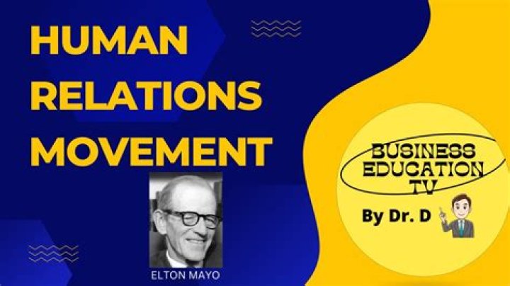 Who are the contributors of human relations movement?