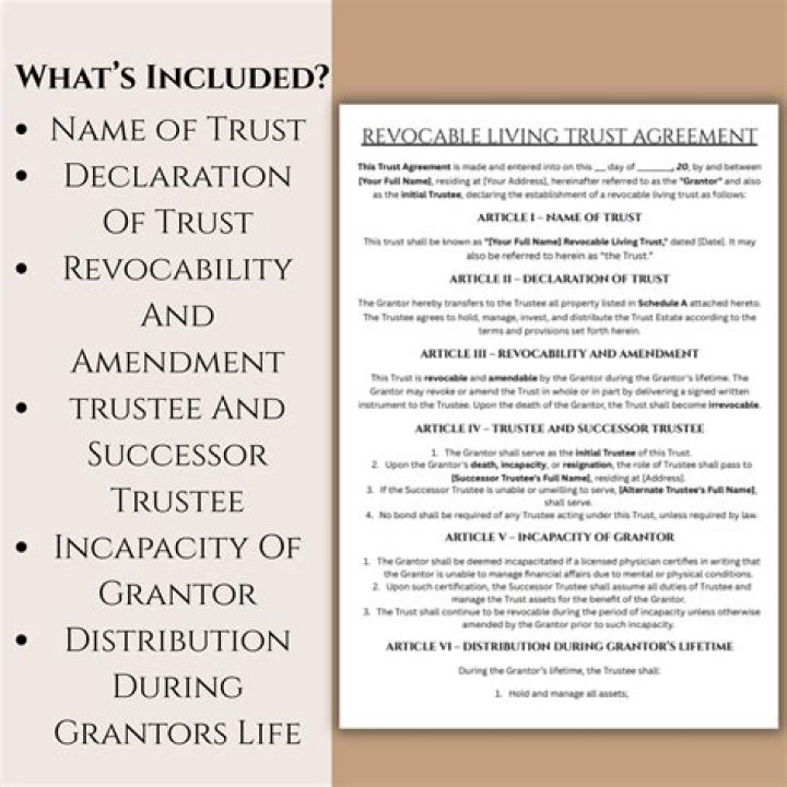 Who is the grantor of a revocable living trust?