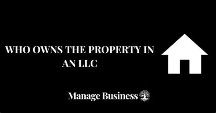 Who owns the property in an LLC?