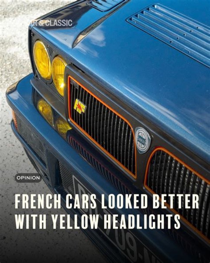 Why are French headlights yellow?