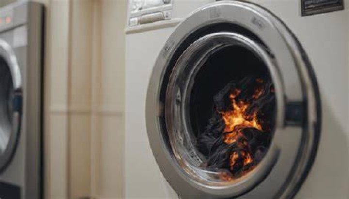 Why did my comforter burn in the dryer?