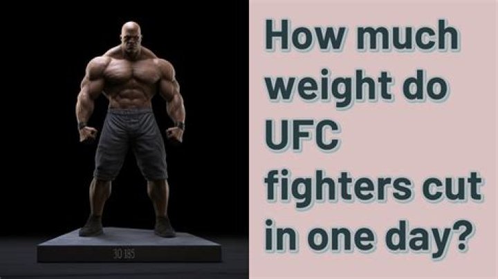 Why do fighters cut so much weight?