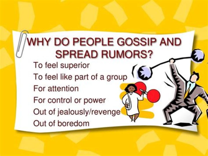 Why do people spread rumors in high school?
