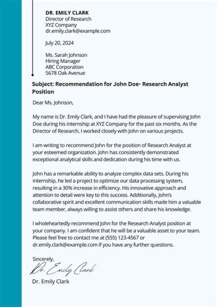 Why do you need a letter of recommendation?