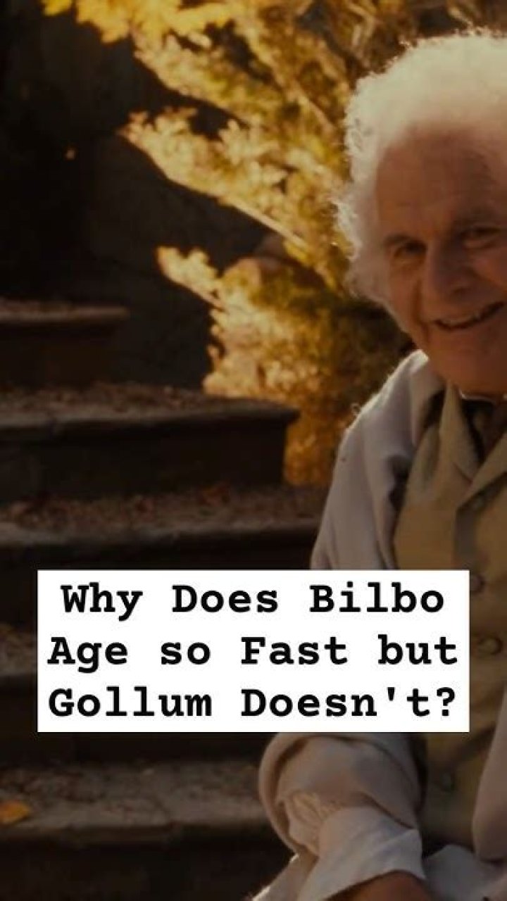 Why does Bilbo age so fast?