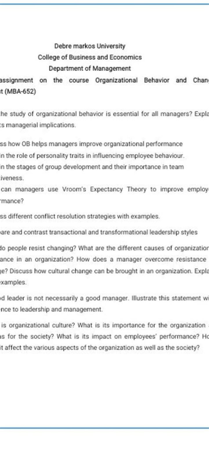 Why the study of organizational behavior is essential for all managers?