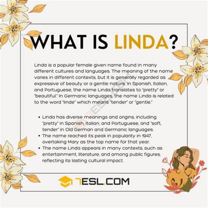 Why was the name Linda so popular?